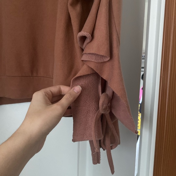 Mango Ruffle Arm Frill Sweatshirt - Picture 5 of 7